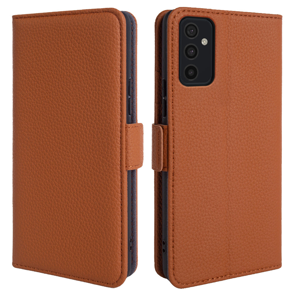 For Samsung Galaxy M52 5G Litchi Texture Genuine Cow Leather TPU Phone Case with Stand Wallet For Samsung Galaxy M52 5G Litchi Texture Genuine Cow Leather TPU Phone Case with Stand Wallet